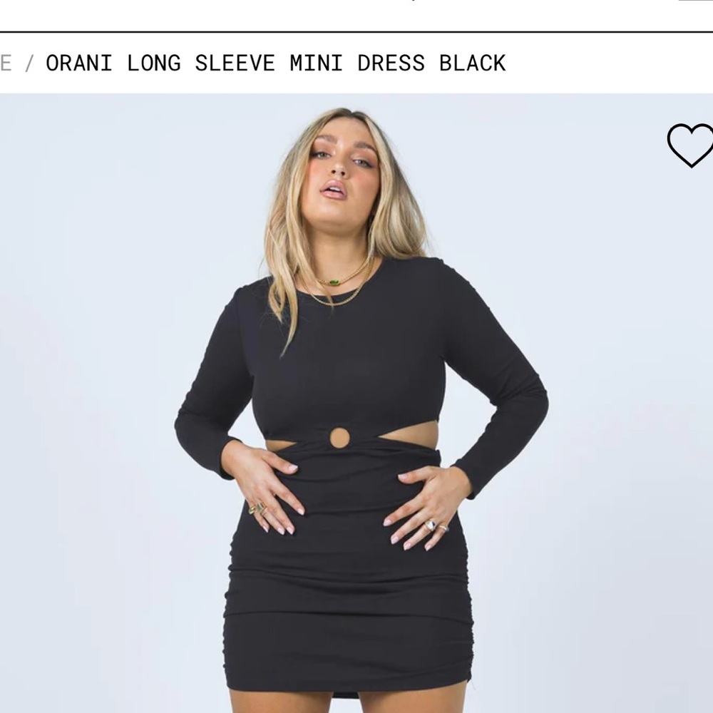 Black cut out princess Polly dress